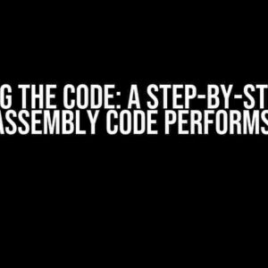 Cracking the Code: A Step-by-Step Guide on How Assembly Code Performs Division