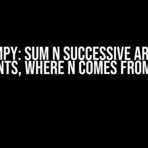 Numpy: Sum N Successive Array Elements, Where N Comes from a List