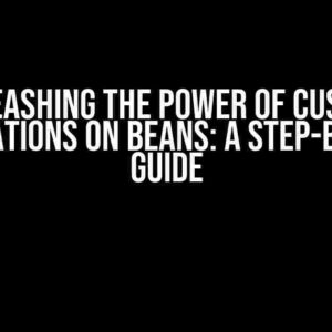 Unleashing the Power of Custom Annotations on Beans: A Step-by-Step Guide