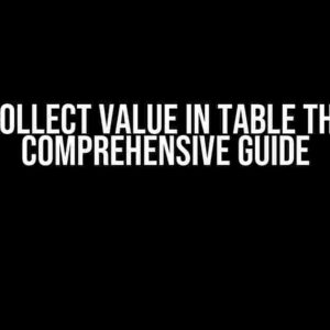 XSLT Collect Value in Table Thead: A Comprehensive Guide